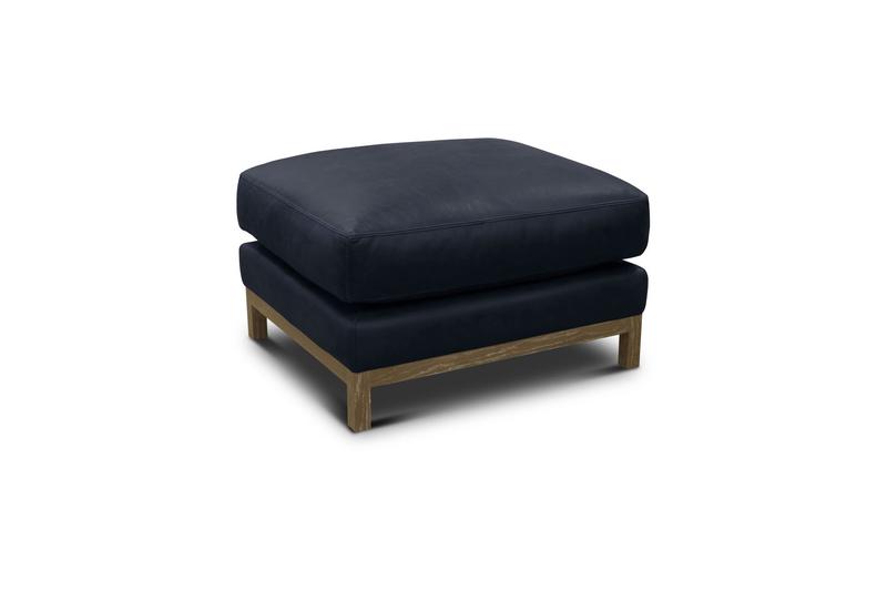Monterrey 30" Wide Upholstered Ottoman, Napa Admiral