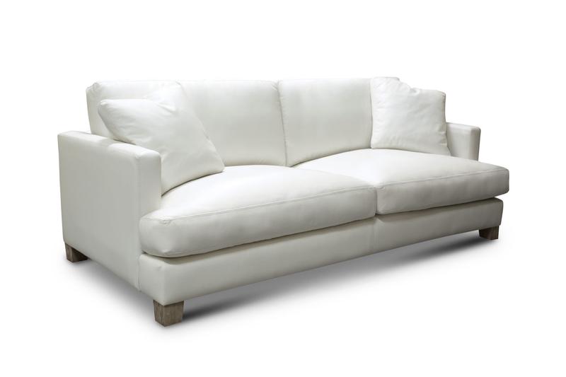 Galaxy 100% Top Grain Leather Modern 3-Seater Sofa