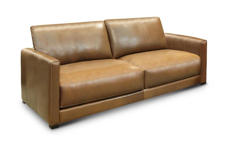 Raffa 100% Top Grain Leather Contemporary 3-Seater Sofa