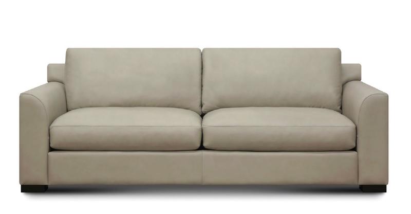 Monroe All Leather Sofa, Portofino Cashmere