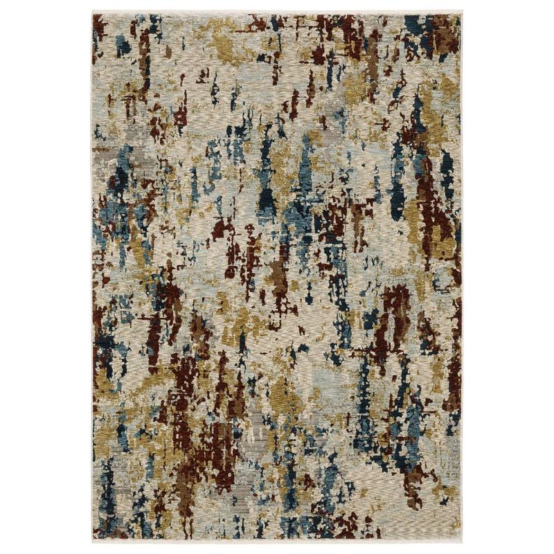 Capella CAP11 Beige/ Multi Indoor Area Rug - 2'3" x 7'6"