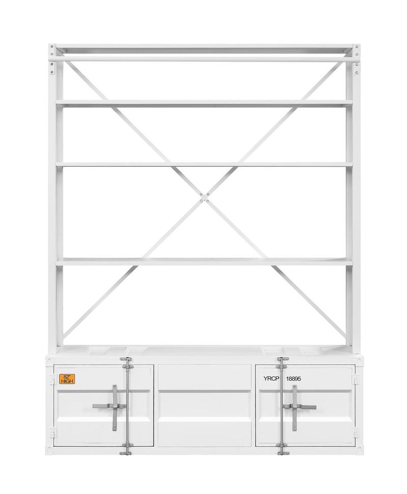Cargo White Bookcase W/Ladder