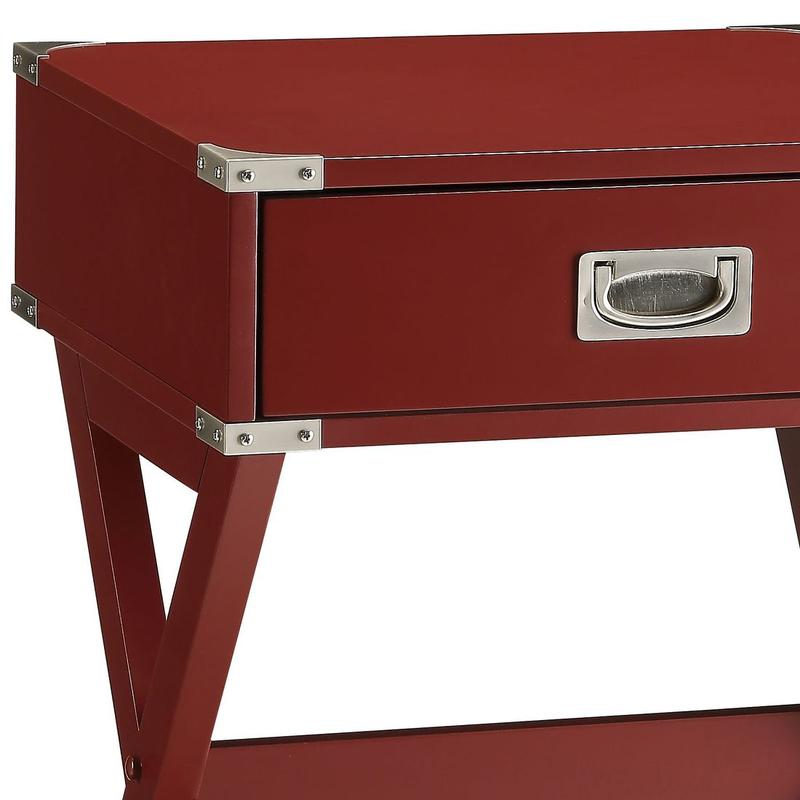 Babs Red Accent Table