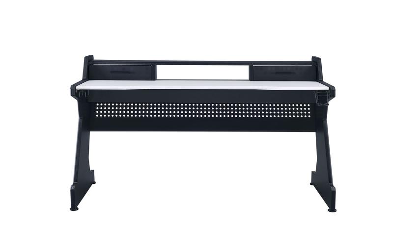 Bigga Black & White Finish Gaming Desk