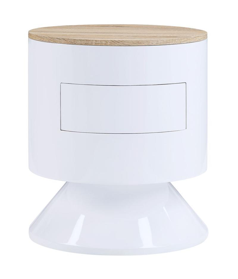 Otith White High Gloss Accent Table
