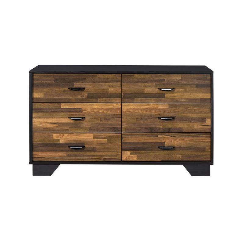 Eos Walnut & Black Finish Dresser