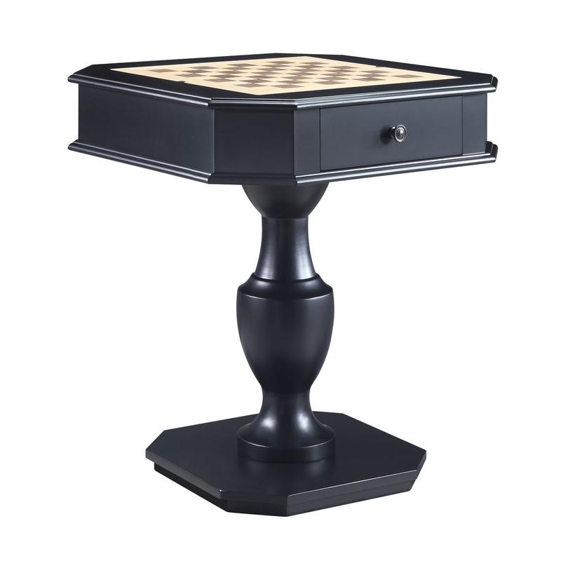 Galini Black Finish Game Table