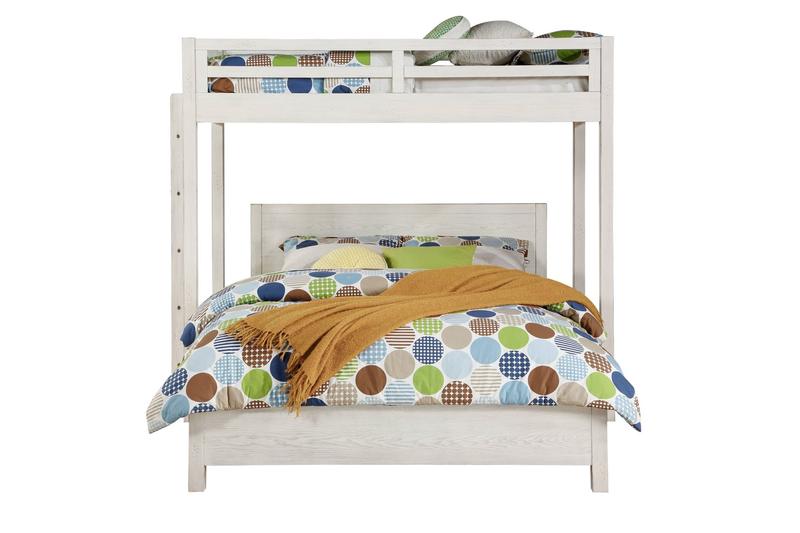 Celerina Weathered White Finish Twin Loft Bed