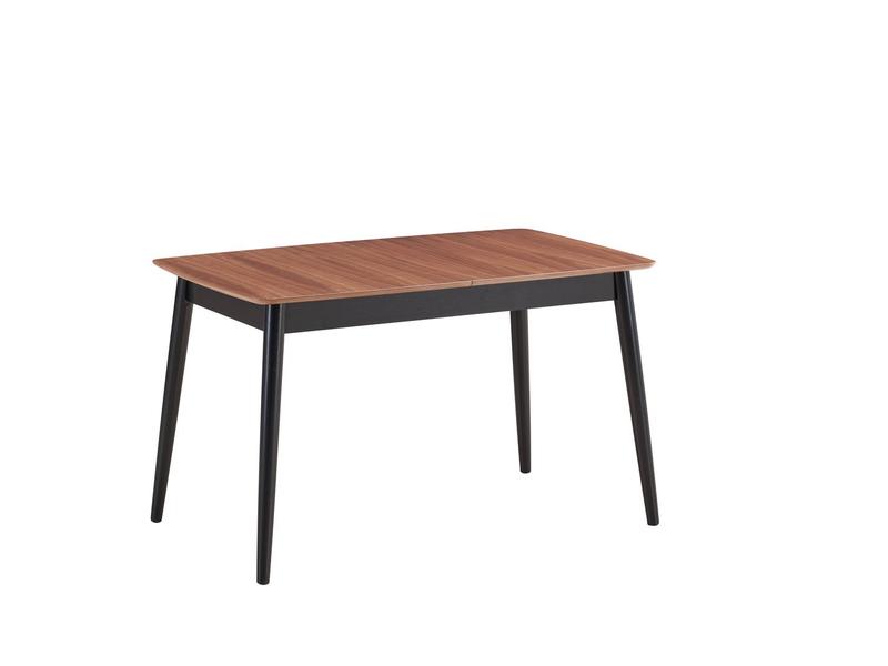 Lanae Natural & Black Finish Dining Table