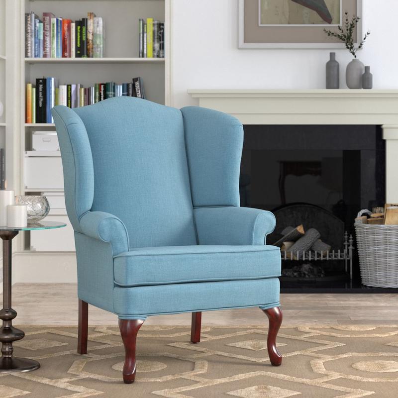 Erin Blue Wing Back Chair