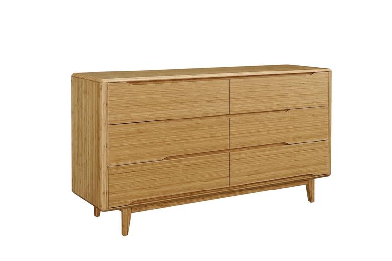 Currant Six Drawer Double Dresser, Caramelized