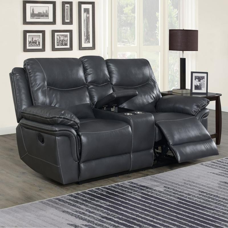 Isabella Console Loveseat Grey