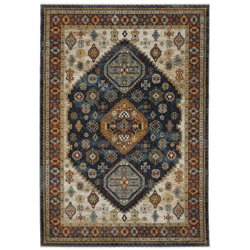 Aberdeen 005W1 Blue/ Multi Indoor Area Rug
