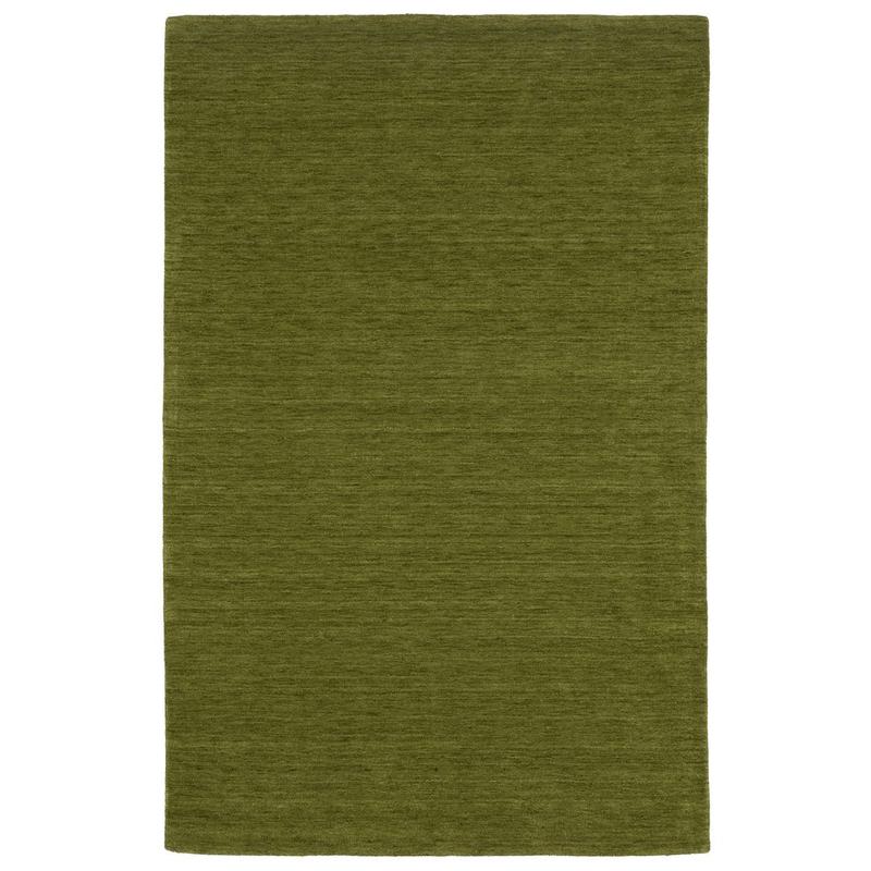 Aniston II 27116 Olive/Green Hand-crafted Wool Area Rug - 5' x 8'