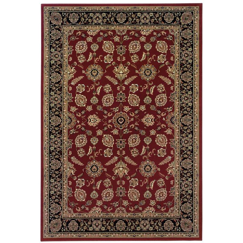 Ariana 271C3 Red/ Black Indoor Area Rug - 4' x 5'9"