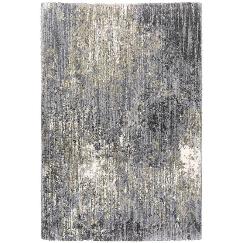 Aspen 2060W Grey/ Ivory Indoor Area Rug - 7'10" x 10'10"