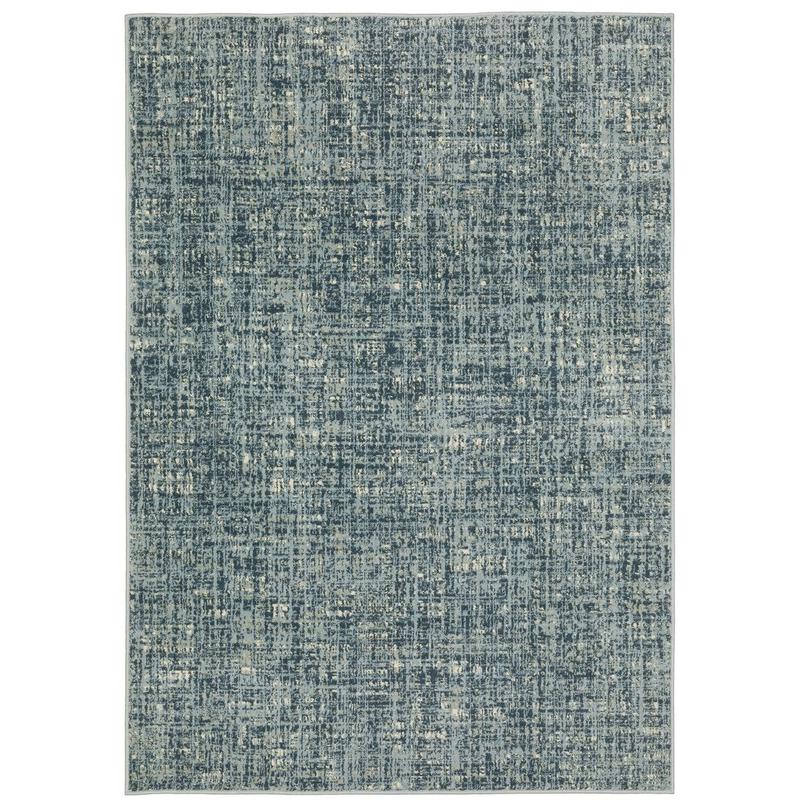 Branson BR13A Blue/Grey Indoor Area Rug - 3'3" x 5'