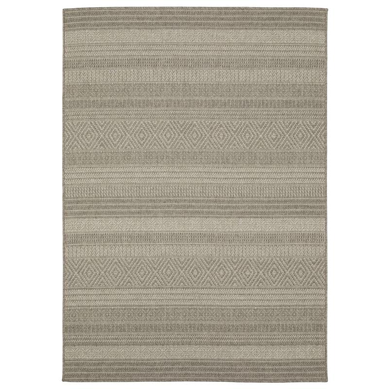 Caicos CA06A Grey/ Light Grey Ultimate Performance Area Rug - 3'3" x 5'