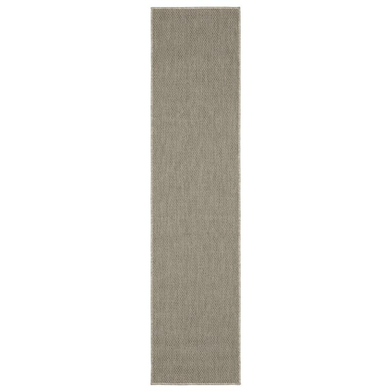 Caicos CA07A Grey/ Light Grey Ultimate Performance Area Rug - 1'10" x 7'6"