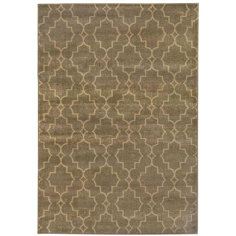 Casablanca 5329B Grey/ Beige Indoor Area Rug - 9'10" x 12'10"