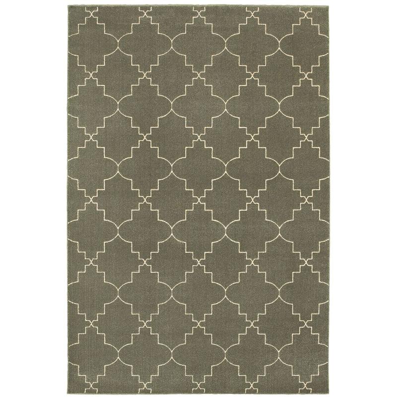 Ellerson 5994D Grey/ Ivory Indoor Area Rug - 9'10" x 12'10"
