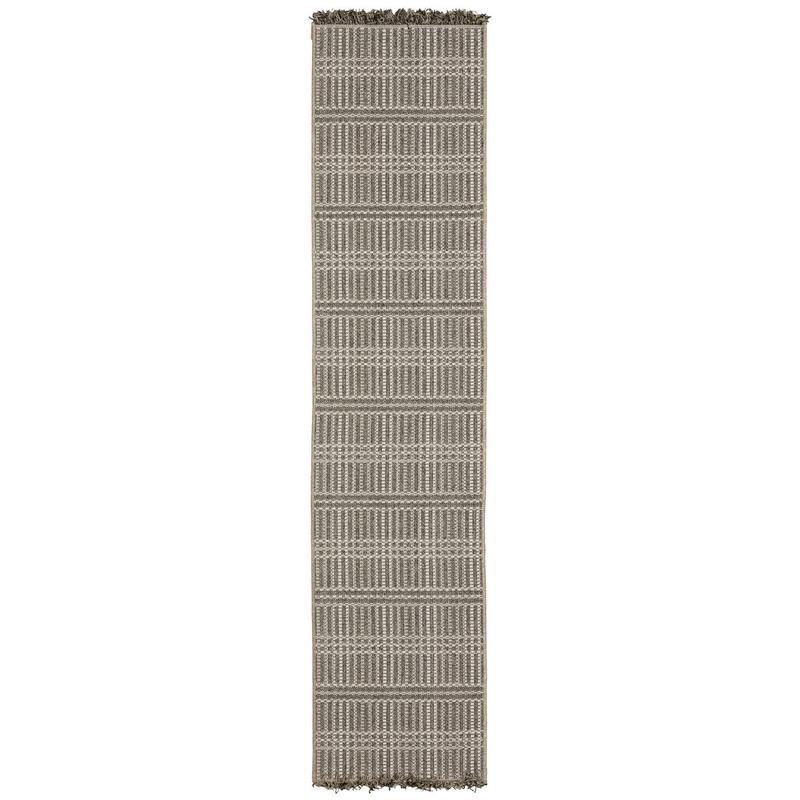 Gillian 163J4 Beige/ Black Ultimate Performance Area Rug - 1'10" x 7'6"