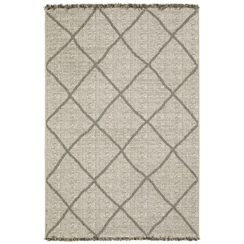 Gillian 4926A Beige/ Black Ultimate Performance Area Rug - 3'3" x 5'