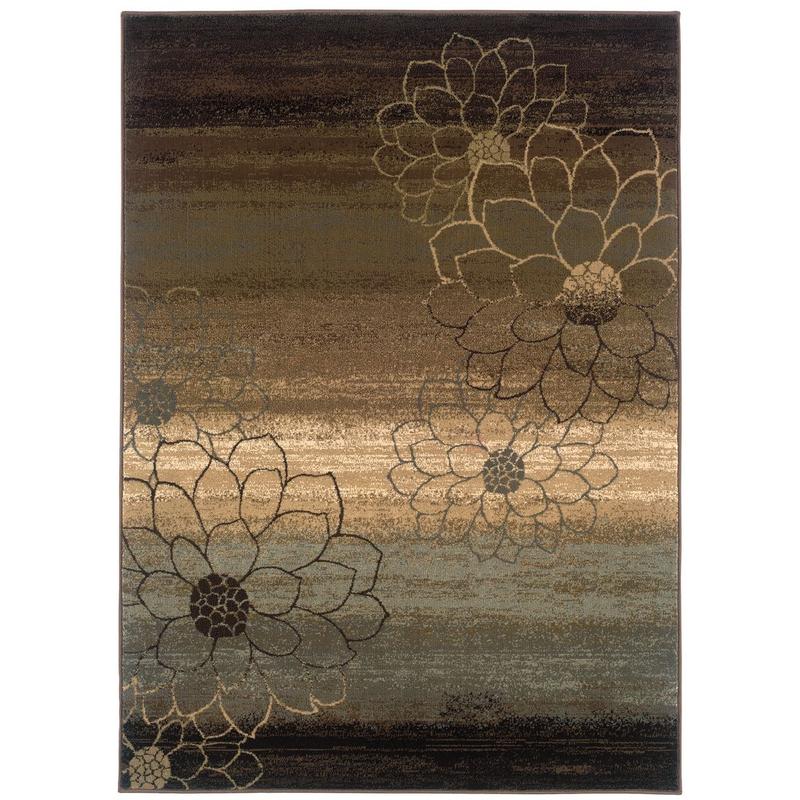Hudson 074A1 Brown/ Beige Indoor Area Rug - 1'10" x 3'3"