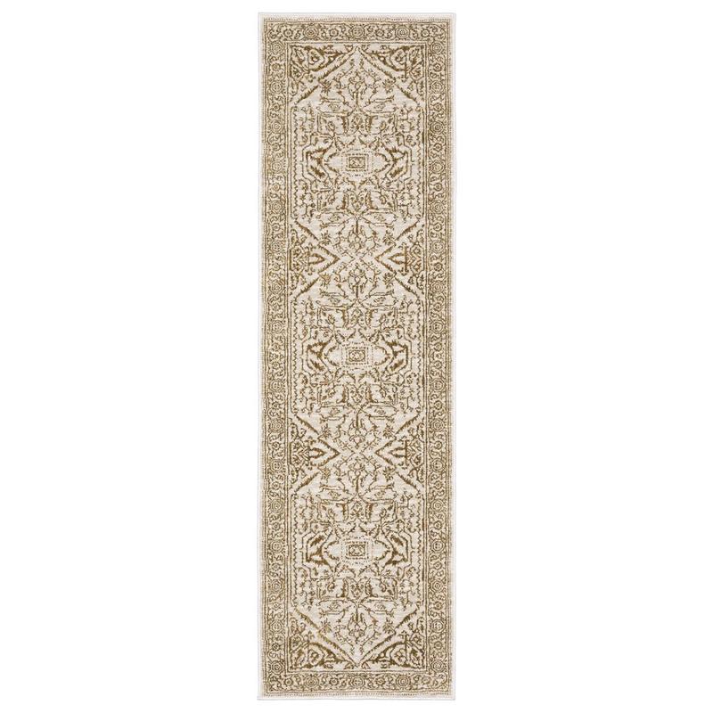 Intrigue INT03 Ivory/ Gold Indoor Area Rug