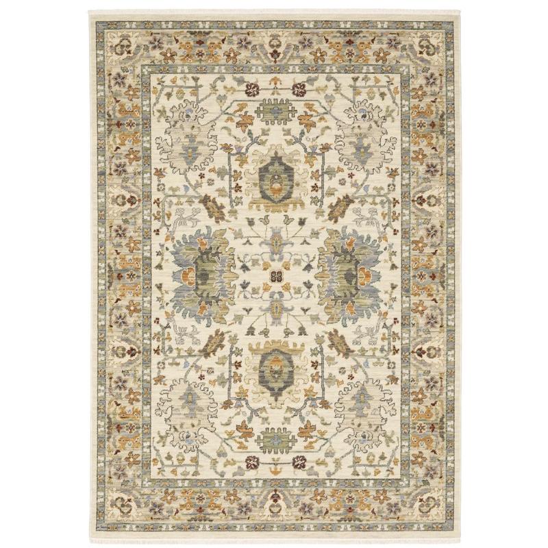 Lucca 2063Y Ivory/ Multi Indoor Area Rug - 2' x 3'