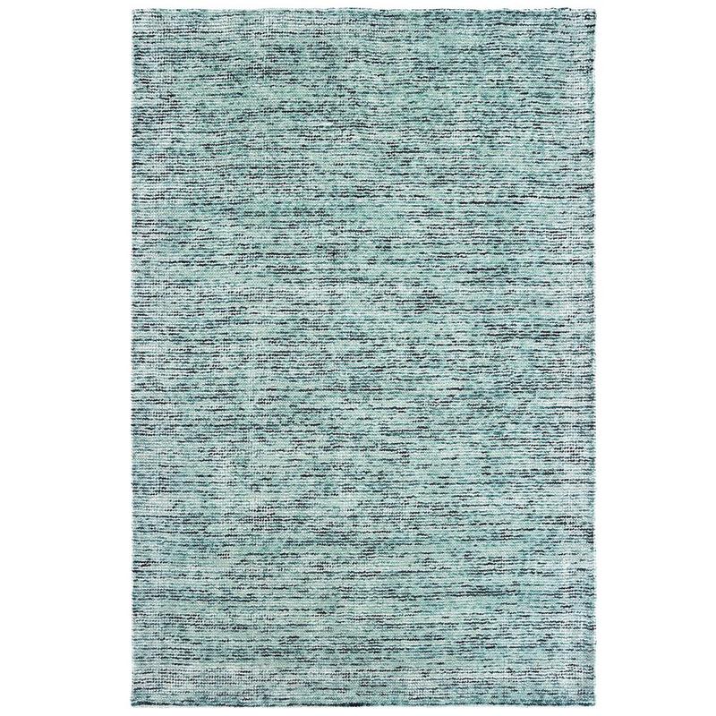 Lucent 45901 Blue/ Teal Hand-crafted Wool Blend Area Rug - 5' x 8'