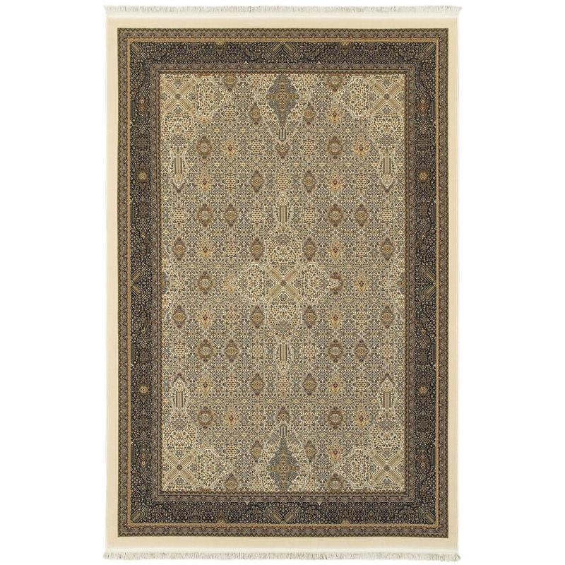 Masterpiece 1335I Ivory/ Dark Blue Indoor Area Rug - 3'10" x 5'5"
