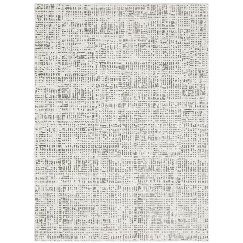 Montecito 5150W White/ Grey Indoor Area Rug - 3'3" x 5'
