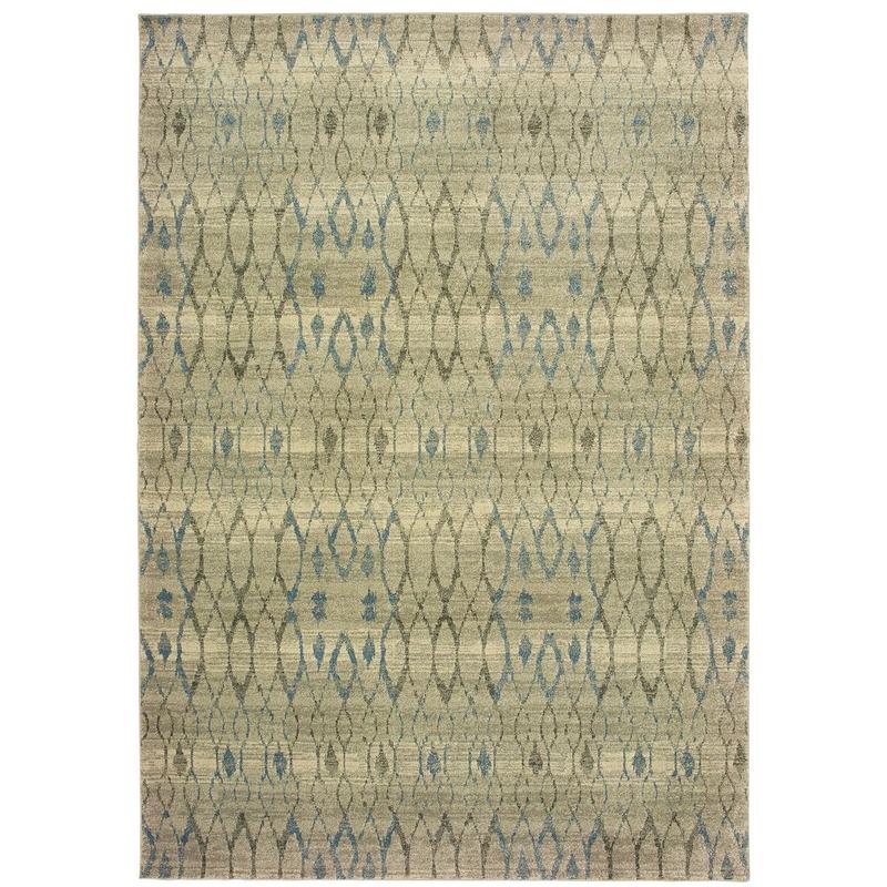 Raleigh 1807H Ivory/ Blue Indoor Area Rug - 9'10" x 12'10"