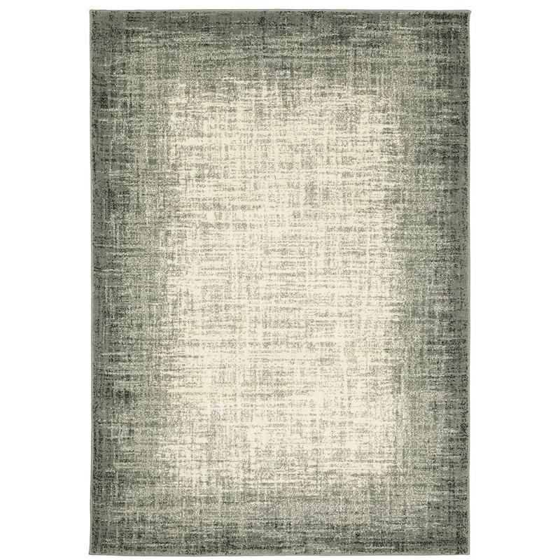 Seneca SE07A Grey/ Beige Indoor Area Rug - 9'10" x 12'10"