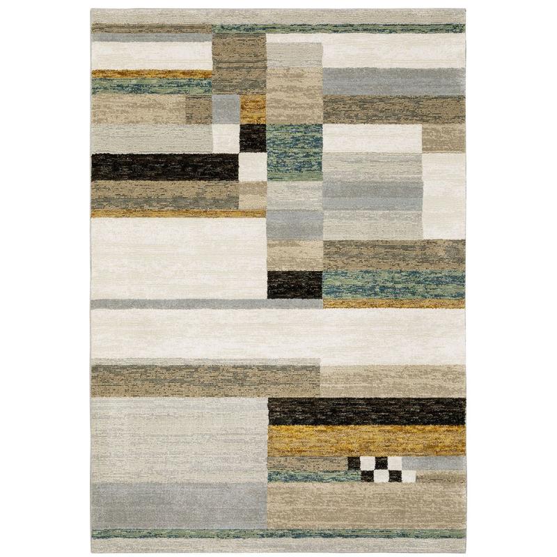 Strada STR07 Beige/ Multi Indoor Area Rug - 3'3" x 5'2"