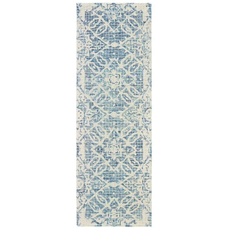 Tallavera 55603 Blue/ Ivory Hand-crafted Wool Area Rug