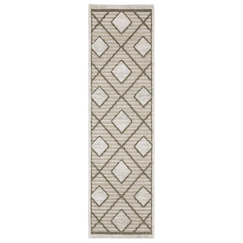 Tangier TAN05 Beige/ Brown Indoor Area Rug - 2'3" x 7'6"