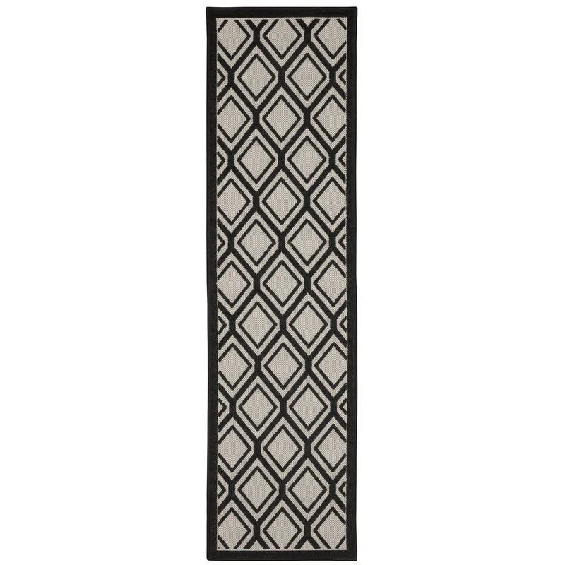 Torrey 4151G Light Grey/ Black Indoor/Outdoor Area Rug