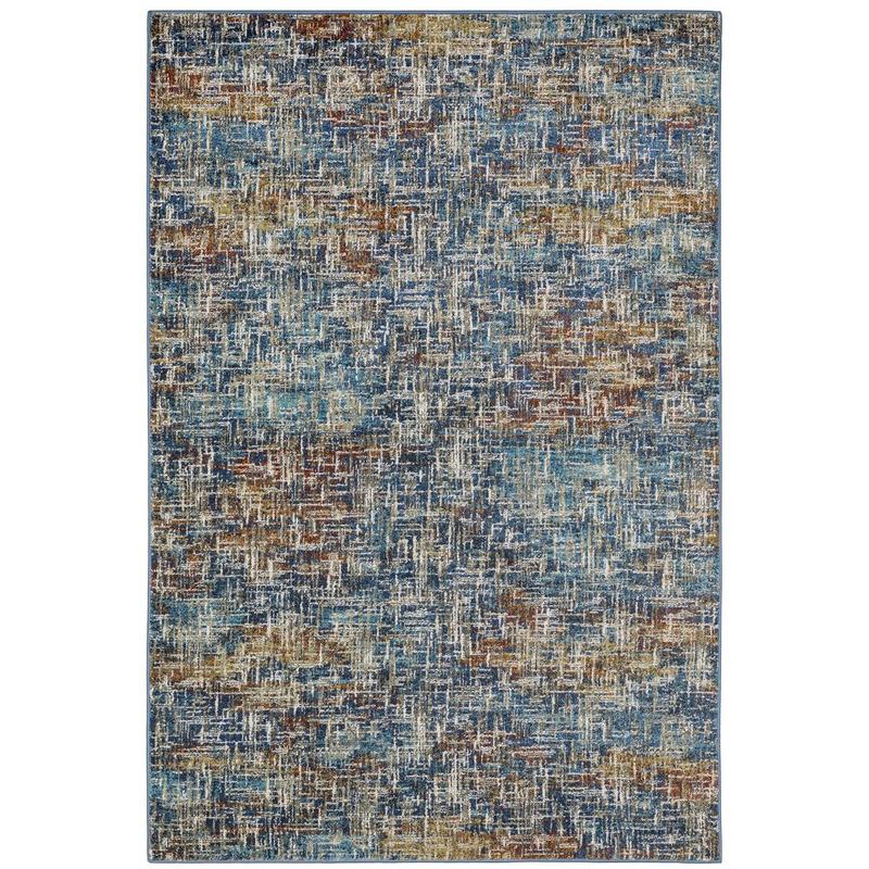 Venice 5573X Blue/ Multi Indoor Area Rug - 3'10" x 5'5"